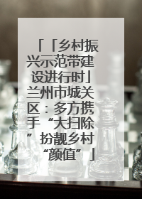 「乡村振兴示范带建设进行时」兰州市城关区：多方携手“大扫除”扮靓乡村“颜值”