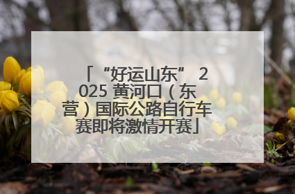 “好运山东” 2025 黄河口（东营）国际公路自行车赛即将激情开赛