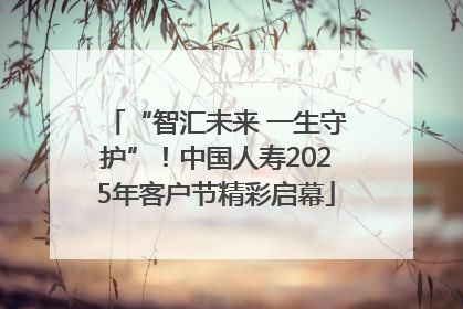 “智汇未来 一生守护”！中国人寿2025年客户节精彩启幕