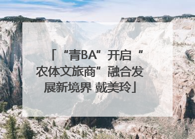 “青BA”开启“农体文旅商”融合发展新境界 戴美玲
