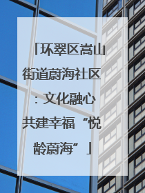 环翠区嵩山街道蔚海社区：文化融心 共建幸福“悦龄蔚海”
