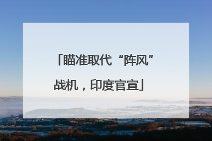 瞄准取代“阵风”战机，印度官宣