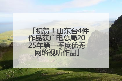 祝贺！山东台4件作品获广电总局2025年第一季度优秀网络视听作品