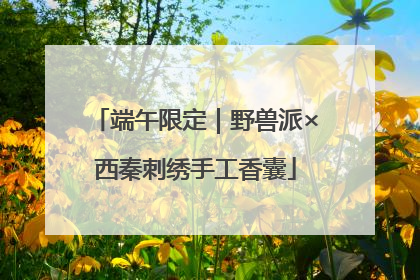 端午限定｜野兽派×西秦刺绣手工香囊