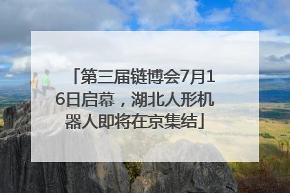 第三届链博会7月16日启幕，湖北人形机器人即将在京集结