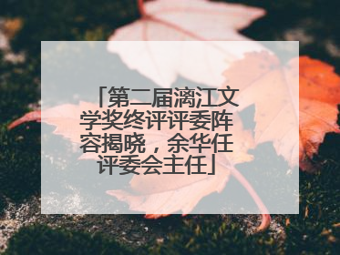第二届漓江文学奖终评评委阵容揭晓，余华任评委会主任