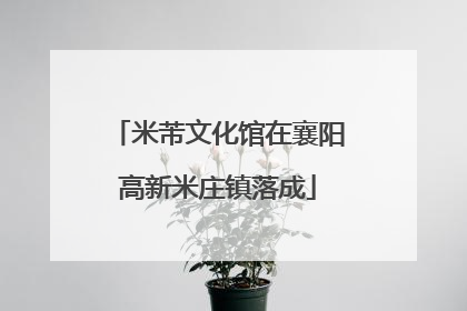 米芾文化馆在襄阳高新米庄镇落成