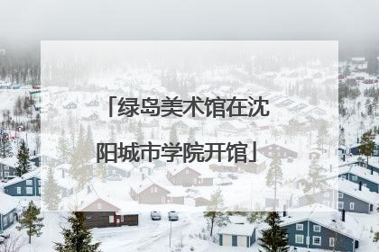 绿岛美术馆在沈阳城市学院开馆