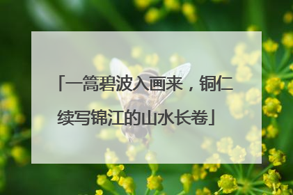 一篙碧波入画来，铜仁续写锦江的山水长卷