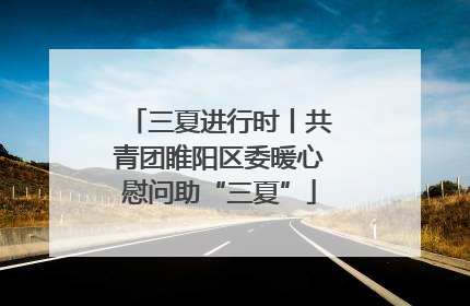 三夏进行时丨共青团睢阳区委暖心慰问助“三夏”