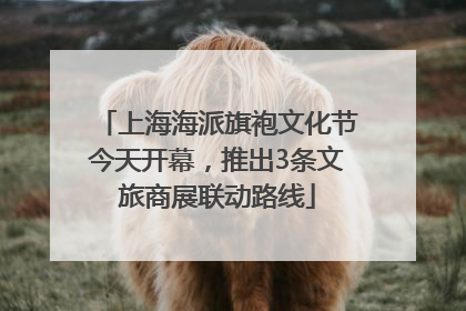 上海海派旗袍文化节今天开幕，推出3条文旅商展联动路线