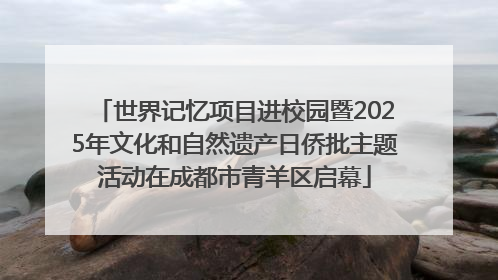 世界记忆项目进校园暨2025年文化和自然遗产日侨批主题活动在成都市青羊区启幕