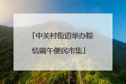 中关村街道举办粽情端午便民市集