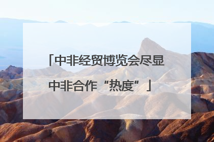 中非经贸博览会尽显中非合作“热度”