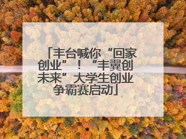 丰台喊你“回家创业”！“丰翼创未来”大学生创业争霸赛启动