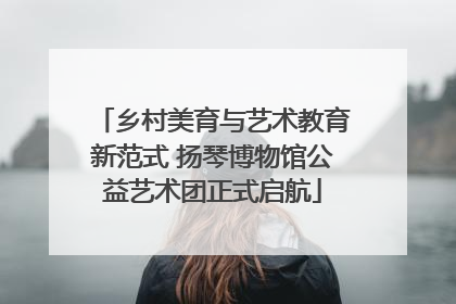 乡村美育与艺术教育新范式 扬琴博物馆公益艺术团正式启航