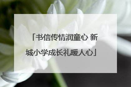 书信传情润童心 新城小学成长礼暖人心