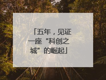 五年，见证一座“科创之城”的崛起