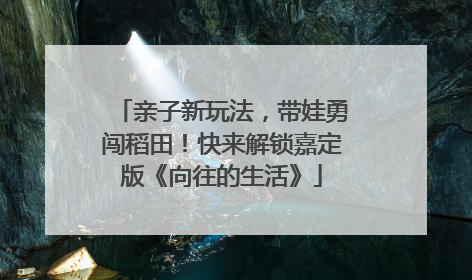 亲子新玩法，带娃勇闯稻田！快来解锁嘉定版《向往的生活》