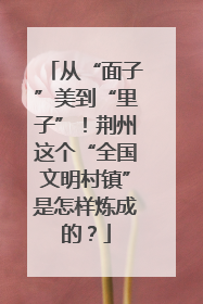 从“面子”美到“里子”！荆州这个“全国文明村镇”是怎样炼成的？