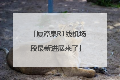 厦漳泉R1线机场段最新进展来了