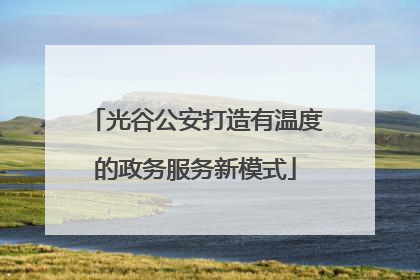 光谷公安打造有温度的政务服务新模式
