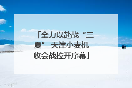 全力以赴战“三夏” 天津小麦机收会战拉开序幕