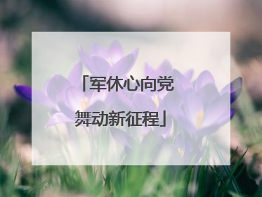 军休心向党 舞动新征程