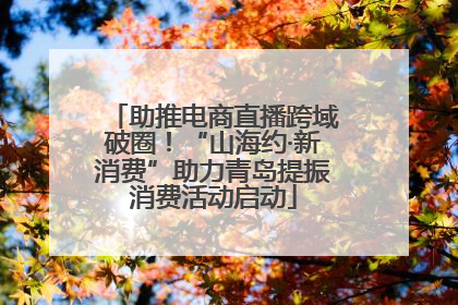 助推电商直播跨域破圈！“山海约·新消费”助力青岛提振消费活动启动