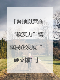 各地以营商“软实力”铸就民企发展“硬支撑”