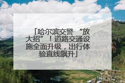 哈尔滨交警 “放大招”！道路交通设施全面升级，出行体验直线飙升