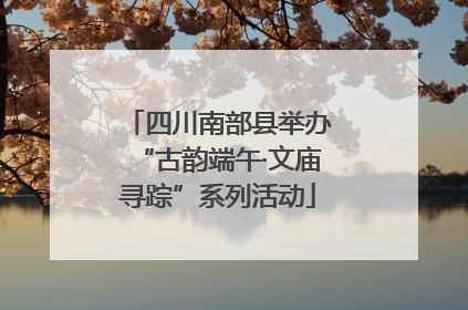 四川南部县举办“古韵端午·文庙寻踪”系列活动