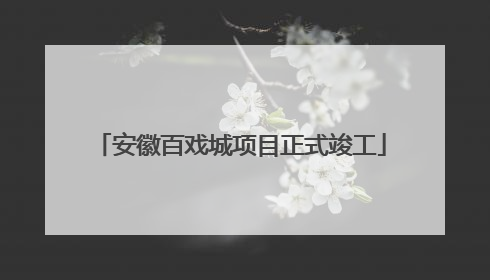 安徽百戏城项目正式竣工