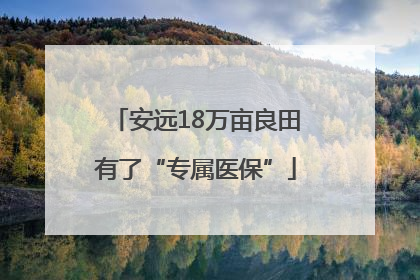 安远18万亩良田有了“专属医保”