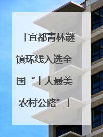 宜都青林谜镇环线入选全国“十大最美农村公路”