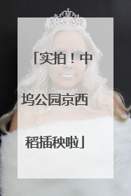 实拍！中坞公园京西稻插秧啦