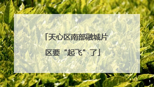 天心区南部融城片区要“起飞”了