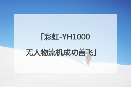 彩虹-YH1000无人物流机成功首飞