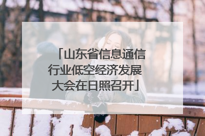 山东省信息通信行业低空经济发展大会在日照召开