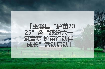 巫溪县“护苗2025”暨“缤纷六一筑童梦 护苗行动伴成长”活动启动