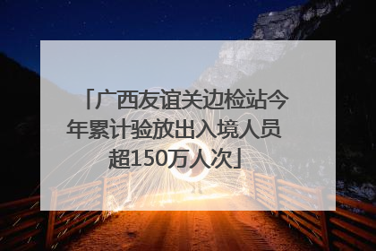 广西友谊关边检站今年累计验放出入境人员超150万人次