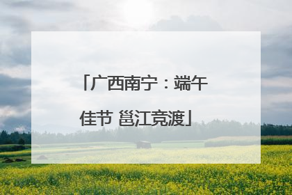 广西南宁：端午佳节 邕江竞渡