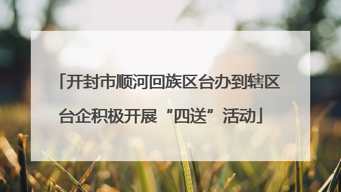 开封市顺河回族区台办到辖区台企积极开展“四送”活动