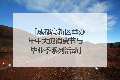 成都高新区举办年中大促消费节与毕业季系列活动