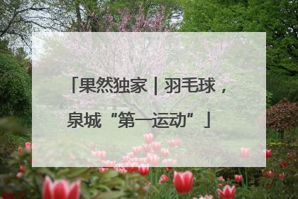 果然独家｜羽毛球，泉城“第一运动”