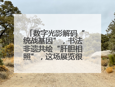 数字光影解码“统战基因”，书法非遗共绘“肝胆相照”，这场展览很有创意！