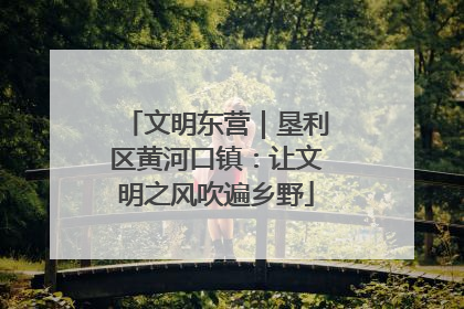 文明东营｜垦利区黄河口镇：让文明之风吹遍乡野