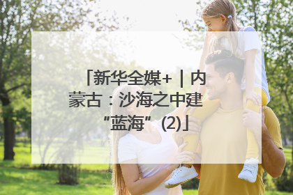 新华全媒+｜内蒙古：沙海之中建“蓝海”(2)