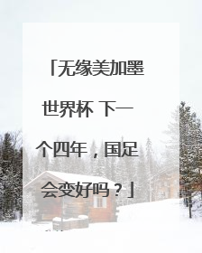 无缘美加墨世界杯 下一个四年，国足会变好吗？