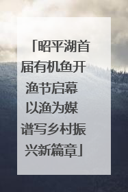 昭平湖首届有机鱼开渔节启幕 以渔为媒 谱写乡村振兴新篇章